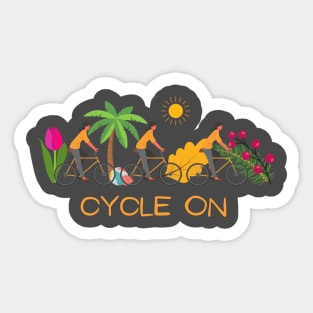 Cycle on Sticker
